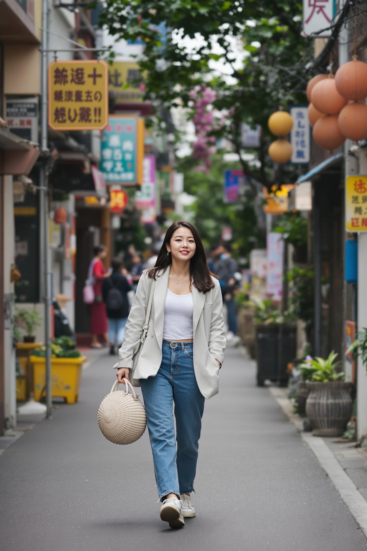素人写真写真作品 - 街头漫步 - 抖音福利姬
